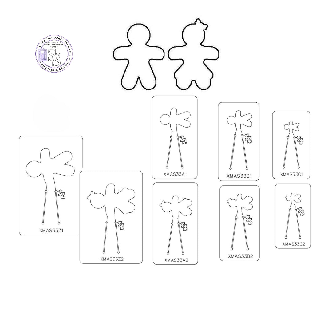 PANCAKE DIE XMAS33 MR OR MRS GINGERBREAD